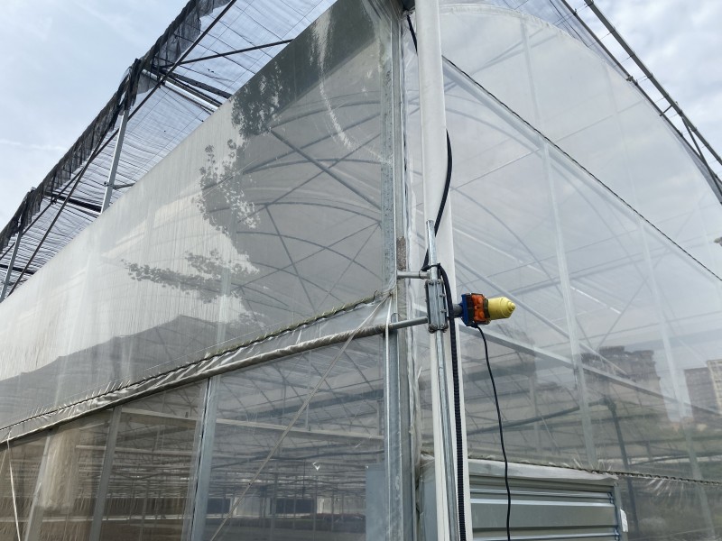 Kereskedelmi egyrétegű műanyag fólia zöldház virágtermesztéshez Többnyílású mezőgazdasági üvegházak hidroponikus rendszerrel