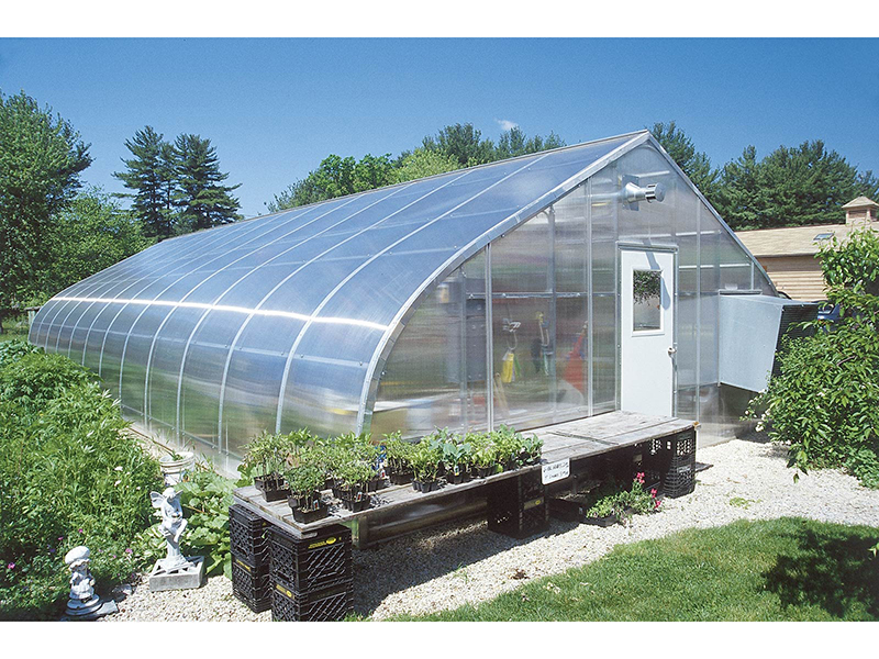 Добар квалитет Кина 2021 година Најпродавана комерцијална стаклена градина со доматен тунел со широк распон со тркалачка клупа-PTG007