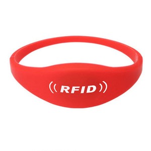 Precio de fábrica, superventas, pulseras de silicona cerradas RFID, pulsera de goma NFC, pulsera de silicona Rfid para billete electrónico