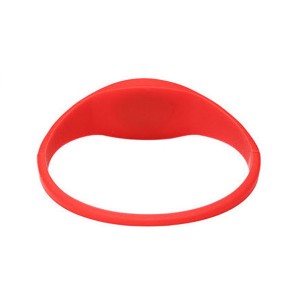 Customized Logo NFC RFID Silicone Wristband Access Control closed loop bracelets High quality