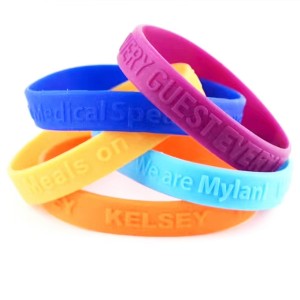 Wholesale Custom Silicone Wristband for adults and kids-Debossed,embossed,printed logo