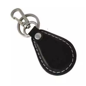 Luxury Leather RFID tag Smart NFC Leather Key fob for Club acess control entrance