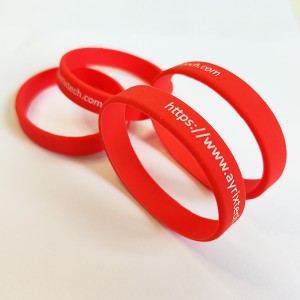 New Arrival! narrow style RFID Silicone Wristband re-wearable nfc wristbands in feature durable and comfortable material