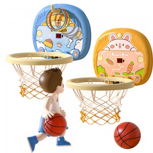 Wall Door Hook Suction Cups Basketball Stand Indoor Shooting Set Rings Throwing Game Fold Scoring Basketball Hood Toys for Kids