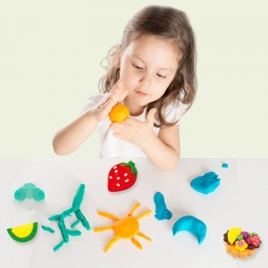 4 tubs Plasticine Colored and Modeling Tools Children Educational DIY Waffle Ime Mold Play Dough Set for Kids Ages 3+