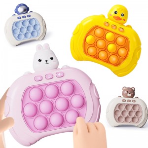 Anti estresse sensorial bolha pop brinquedos fidget descompressão elétrica 4 modos manipulados piscando console de jogo brinquedos para crianças e adultos