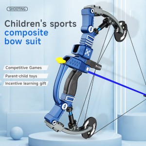 Children Outdoor Shooting Game Crossbow Toy Hand-eye Coordination Youth Boys Gift Sport Bow and Arrow Archery Toy Set for Kids
