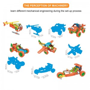 Xoguetes educativos para montar xoguetes de construción modelo 5 en 1 Xoguetes de bloques blandos de construción intelixente