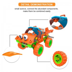 Kids Educational Assemble Toys 5 In 1 Model Construction Toy Set Intelligent Building Soft Block Toys