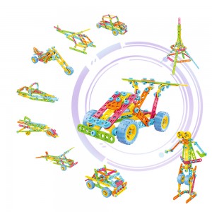 179 τμχ 10 μοντέλα σε 1 δομικά στοιχεία STEM Παιδικά DIY Πλαστικά βιδωτά παξιμάδια σύνδεσης για συναρμολόγηση