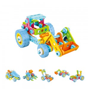118 Pcs 6 Model Dalam 1 Batang Mainan Mobil Truk DIY Sekrup Konstruksi Juguetes Blok Bangunan Mainan Pendidikan untuk Anak Laki-laki