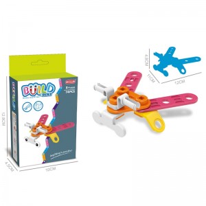 Batang Screw Majelis Kit Kreatif DIY Parahu Pesawat Car Tricycle Harga borongan Kids Gedong Blok Toys pikeun Adat