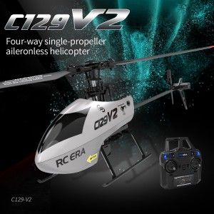 C129V2 Helicopter Toy Altitude Holding 360 Degrees Roll Remote Control Drone