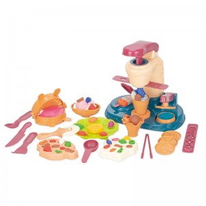 Dzieci Montessori edukacyjna gra w udawanie DIY maszyna do robienia lodów zestaw glinianych zabawek interaktywny zestaw form do zabawy dla rodziców i dzieci