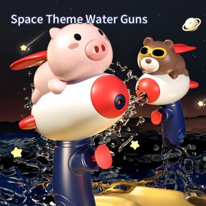 Summer Outdoor Children Cute Pig / Bear Water Blaster Beach Swimming Pool Water Fighting Game Kids Cartoon Animal Water Gun Toy