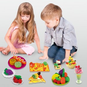 Custom Toddler Simulata Kċina Ikel Homemade Moffa Kids Edukazzjoni Bikrija Play Dough Extruder Magni Tree House Noodle Clay Maker Ġugarell