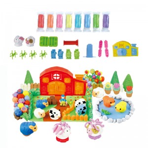 Bana ba Tloaelehileng Montessori Educational Farm Clay Tool Mold Kit Toddler Intelligent DIY Dough Toy bakeng sa Bana