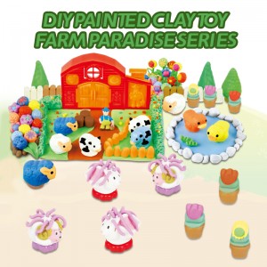Bana ba Tloaelehileng Montessori Educational Farm Clay Tool Mold Kit Toddler Intelligent DIY Dough Toy bakeng sa Bana