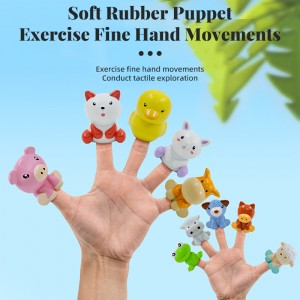 Kids Christmas Birthday Easter Gift Animal Finger Puppet Color Matching Toy Counting Sorting Fine Motor Game Baby Montessori Toy