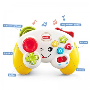 Kūdikių jutimo stimuliavimo vystymo žaislai Apsimeta vaizdo žaidimo Montessori mokomieji kūdikių ir mažų vaikų žaislai su šviesa ir muzika