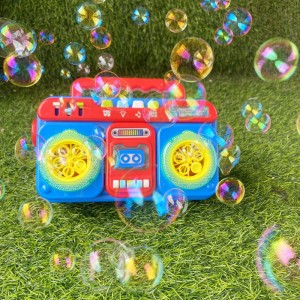New Kids Summer Outdoor Automatic Recorder Bubble Blower Bubble Maker Party Wedding Radio Bubble Machine With Solutions