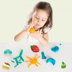 Vaikų dailės ir amatų netoksiškas plastilino formų rinkinys Vaikams mokomasis „pasidaryk pats“ spalvoto molio įrankių vakarėlis Gimtadienio tortų žaidimo tešlos rinkinys