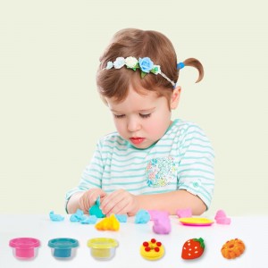 Kinderen Vroege Educatieve Pretend Keuken DIY Gemaakt Koekjes Biscuit Plasticine Modellering Playdough Mold Kit Kids Klei Speelspeelgoed