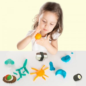 4 Awọn awọ Plasticine Afọwọṣe Apo Creative Sushi Modeling Clay DIY Toys Plasticine Children Intellectual Play Esuful Toys Seto