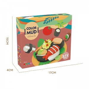 4-barvni plastelin, ročno izdelan komplet, kreativna glina za modeliranje sušija, DIY igrače, otroške intelektualne igrače iz testa za igro