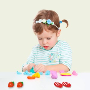Vaikų ankstyvasis lavinimas „Pasidaryk pats“ spalvoto molio pusryčių formavimo formų rinkinys Plastikiniai pjaustytuvai, įrankiai Netoksiški spalvoti tešlos žaislai
