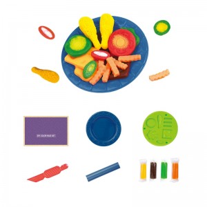 Placa de molde para facer verduras de arxila de cores DIY, ferramenta de rodillo de corte de plástico para niños, xoguete de plastilina de educación temprana, masa de seguridade