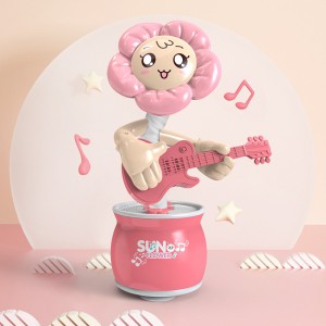 Kids Talking Singing Mimicking Recording Repeating What You Say Electronic Dancing Sunflower Saxophone Toy with 30 English Songs