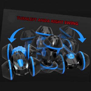 Rollover Travel Vehicle Toys Wheels 360 grados Side Walking 180 grados Flip Stunt Car para control remoto