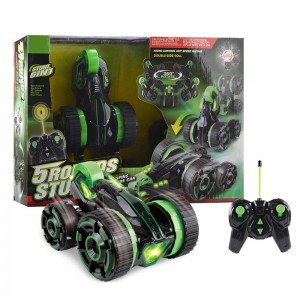 Kids Boys Gift 6-channel Radio-controlled Vehicle 360 ​​Degrees Rotation Double-Sided Rc Stunt Car Toy na may Banayad