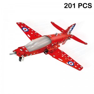 201PCS Self Assemble Aircraft Toys Intellectual Screw Connecting Airliner Plane Blocks Metal Airplane DIY Building Model