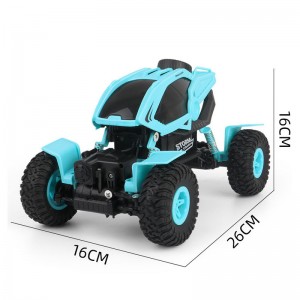 Mainan Mobil Panjat RC Tahan Guncangan Luar Ruangan Fleksibel Kendala Menyeberang Kendaraan Off-Road Remote Control Perayap Batu untuk Anak Laki-laki
