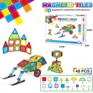 Wholesale 3D Magnetic Tiles Toys Building Block Set Fine Motor Skills Training
