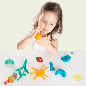 Bern Kreatyf DIY Plasticine Kit Kids Hand-on Mooglikheid Training Grappich Kleur Klaai Ice Cream Making Mold Dough Tool Toys