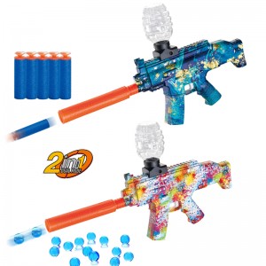 Ụmụaka Okenye N'èzí Eletriki Gel Ball Blaster Toy Pistol Eco-Friendly Splatter Ball egbe 2-In-1 Soft Bullet Water Splat egbe