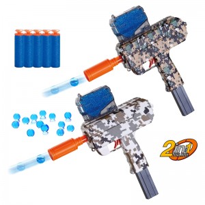 Barudak Batré Dioperasikeun Eva Foam Lemes Bullet Gun Electric Gél Bola Blaster Cai Bead Shooting Gun Toys pikeun Outdoor Play