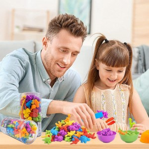 शिशु संवेदी रंग वर्गीकरण गिनती डायनासोर पशु संज्ञान शिक्षा इंटरैक्टिव आकार मिलान खेल बच्चों के मोंटेसरी खिलौने
