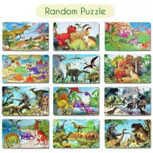 Nowa interaktywna gra Montessori dla rodziców i dzieci DIY jajo dinozaura Puzzle Jigsaw świąteczne prezenty dla dzieci edukacyjne drewniane Puzzle zabawki