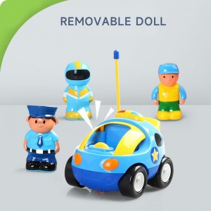 Elektryczne lampki do muzyki Cartoon Rc radiowóz samochód wyścigowy maluch chłopcy i dziewczęta prezent kierownica zdalnie sterowanym samochodowym zabawkowym samochodem dla dzieci
