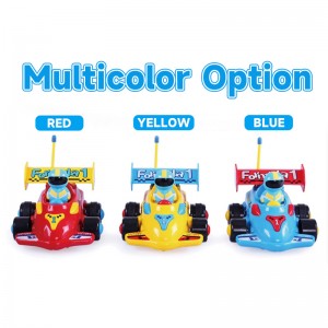 Hot Sale Kids Electric Acousto-Optic Cartoon 2CH Rc F1 Car Steering Wheel Remote Control Racing Car Toy na may Ilaw at Musika