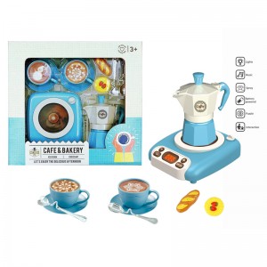 Acousto-Optic Spray Induction Cooker Coffee Toy Set Pretend Play Afternoon Tea Toy Kit