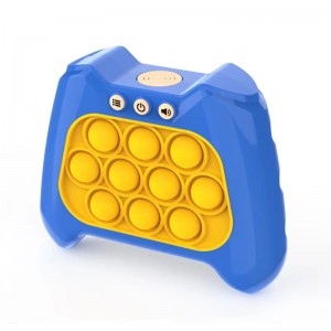 Burbuja sensorial para aliviar el estrés, juguetes antiestrés de empuje rápido para niños, entrenamiento de reactividad, luz, consola de juegos con mango electrónico