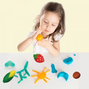 Crianças seguro inteligente diy ar seco plasticina argila macia conjunto de brinquedos crianças primeira infância modelagem educacional massinha com ferramentas