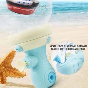 Summer Outdoor Beach Luminous Water Blaster Children Pool Toy Bath Toy Electric Cartoon Light up Handheld Water Gun Toy for Kids
