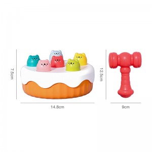 Baby Entwicklungs Whack a Mole Kuchen Design Klopfen Hamster Spiel Spielzeug Kinder Frühe Pädagogische Kunststoff Interaktive Hit Desktop Spielzeug