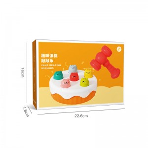 Desarrollo del bebé Whack a Mole diseño de pastel golpeando hámster juguete niños educación temprana plástico interactivo Hit juguetes de escritorio